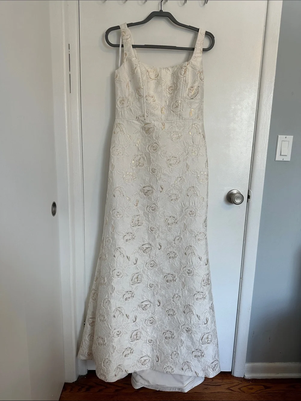 alfred sung a line dress Alfred Sung Cap Sleeve A-Line Gown Dress Sz 6 *644